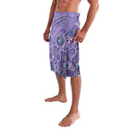 Australia Epilepsy Awareness Lavalava Aboriginal Purple Ribbon with Seahorse - Aussie Hoodie
