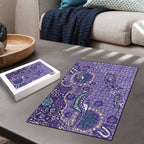 Australia Epilepsy Awareness Puzzle Aboriginal Purple Ribbon with Seahorse - Aussie Hoodie