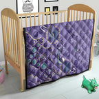 Australia Epilepsy Awareness Quilt Aboriginal Purple Ribbon with Seahorse - Aussie Hoodie