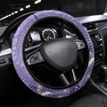 Australia Epilepsy Awareness Steering Wheel Cover Aboriginal Purple Ribbon with Seahorse - Aussie Hoodie
