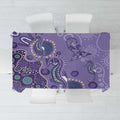 Australia Epilepsy Awareness Tablecloth Aboriginal Purple Ribbon with Seahorse - Aussie Hoodie