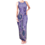 Australia Epilepsy Awareness Tank Maxi Dress Aboriginal Purple Ribbon with Seahorse - Aussie Hoodie