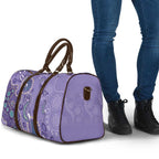 Australia Epilepsy Awareness Travel Bag Aboriginal Purple Ribbon with Seahorse - Aussie Hoodie