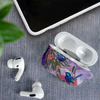 Australia Splendid Fairy Wren on Eucalyptus AirPods Case Epilepsy Awareness - Aussie Hoodie
