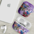Australia Splendid Fairy Wren on Eucalyptus AirPods Case Epilepsy Awareness - Aussie Hoodie