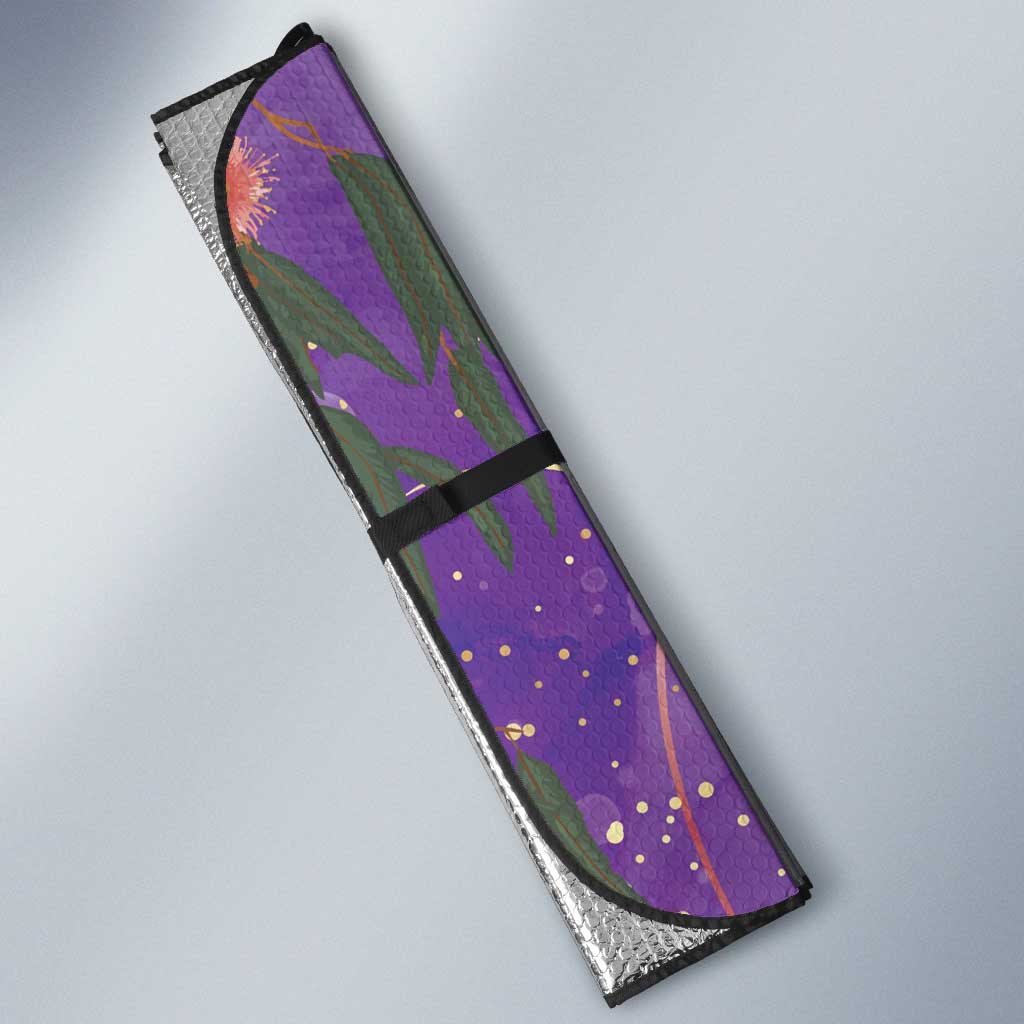 Australia Splendid Fairy Wren on Eucalyptus Auto Sun Shade Epilepsy Awareness - Aussie Hoodie