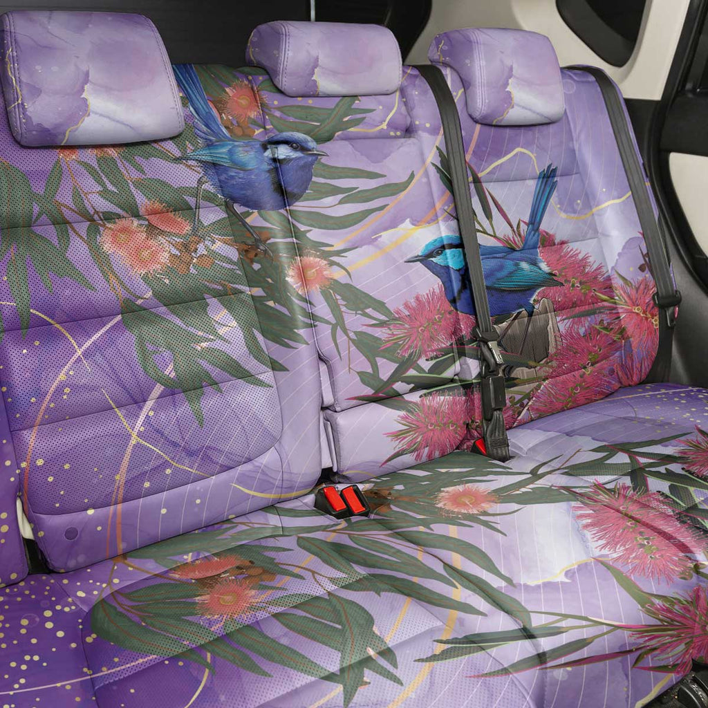 Australia Splendid Fairy Wren on Eucalyptus Back Car Seat Cover Epilepsy Awareness - Aussie Hoodie