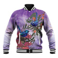 Australia Splendid Fairy Wren on Eucalyptus Baseball Jacket Epilepsy Awareness - Aussie Hoodie