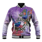 Australia Splendid Fairy Wren on Eucalyptus Baseball Jacket Epilepsy Awareness - Aussie Hoodie