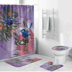 Australia Splendid Fairy Wren on Eucalyptus Bathroom Set Epilepsy Awareness - Aussie Hoodie