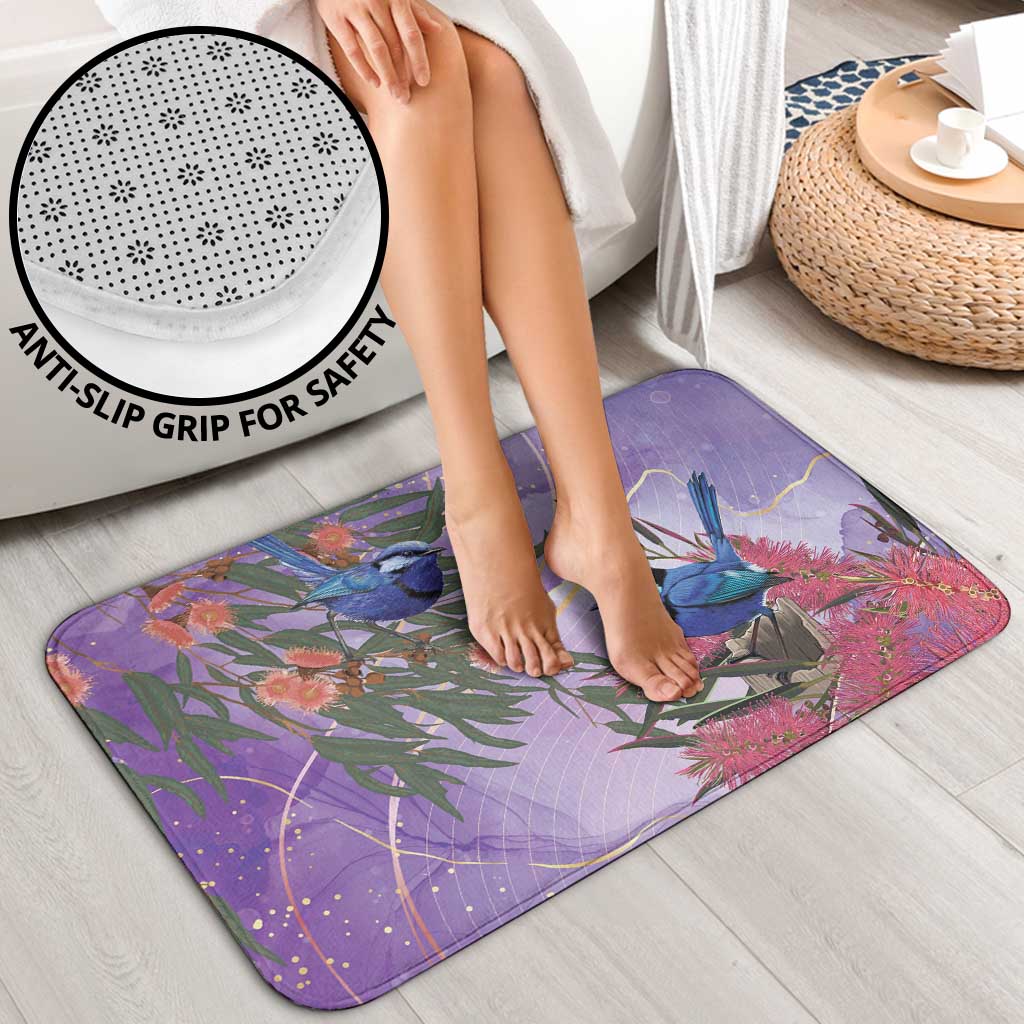 Australia Splendid Fairy Wren on Eucalyptus Bathroom Set Epilepsy Awareness - Aussie Hoodie