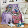Australia Splendid Fairy Wren on Eucalyptus Blanket Epilepsy Awareness - Aussie Hoodie