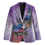 Australia Splendid Fairy Wren on Eucalyptus Blazer Epilepsy Awareness - Aussie Hoodie