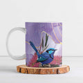 Australia Splendid Fairy Wren on Eucalyptus Ceramic Mug Epilepsy Awareness - Aussie Hoodie