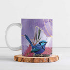 Australia Splendid Fairy Wren on Eucalyptus Ceramic Mug Epilepsy Awareness - Aussie Hoodie