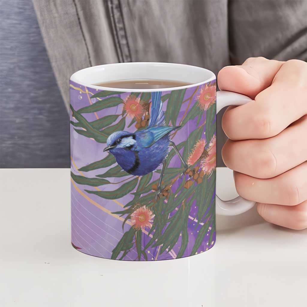 Australia Splendid Fairy Wren on Eucalyptus Ceramic Mug Epilepsy Awareness - Aussie Hoodie