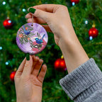 Australia Splendid Fairy Wren on Eucalyptus Ceramic Ornament Epilepsy Awareness - Aussie Hoodie
