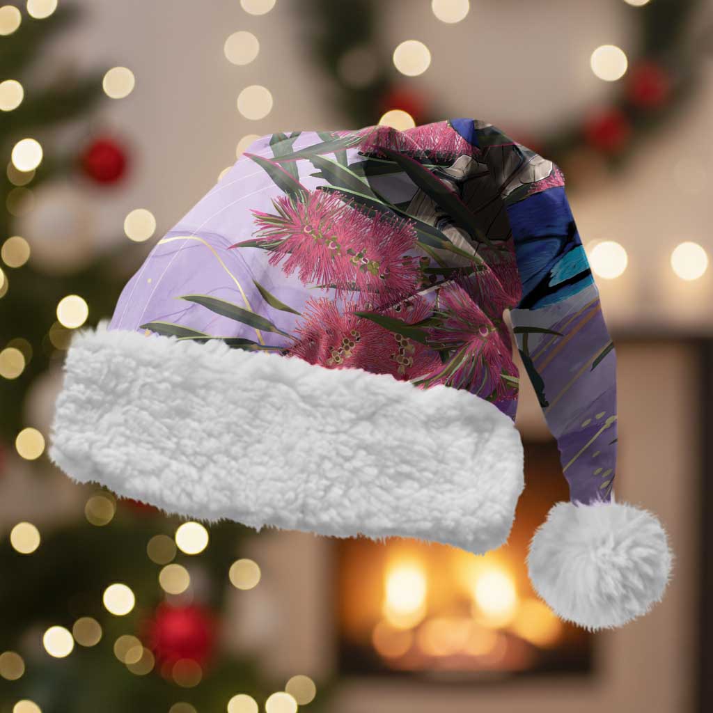 Australia Splendid Fairy Wren on Eucalyptus Christmas Santa Hat Epilepsy Awareness - Aussie Hoodie
