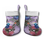 Australia Splendid Fairy Wren on Eucalyptus Christmas Stocking Epilepsy Awareness - Aussie Hoodie