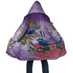 Australia Splendid Fairy Wren on Eucalyptus Cloak Epilepsy Awareness - Aussie Hoodie