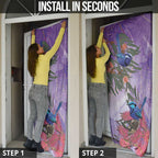 Australia Splendid Fairy Wren on Eucalyptus Door Cover Epilepsy Awareness - Aussie Hoodie