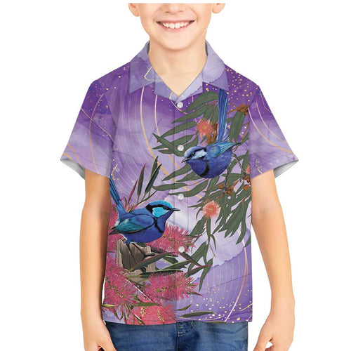 Australia Splendid Fairy Wren on Eucalyptus Family Matching Mermaid Dress and Hawaiian Shirt Epilepsy Awareness - Aussie Hoodie