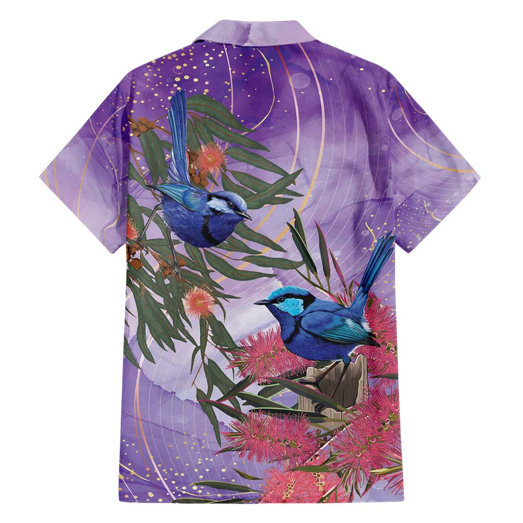 Australia Splendid Fairy Wren on Eucalyptus Family Matching Short Sleeve Bodycon Dress and Hawaiian Shirt Epilepsy Awareness - Aussie Hoodie