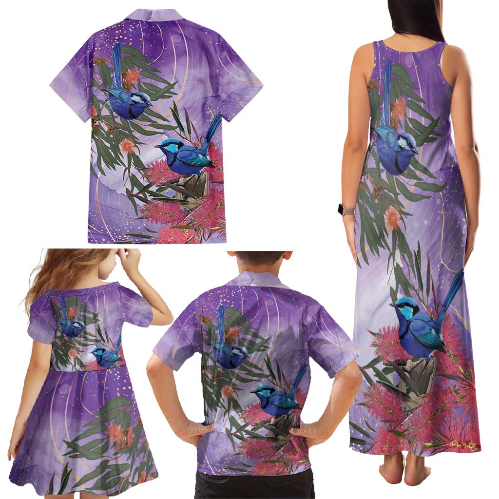 Australia Splendid Fairy Wren on Eucalyptus Family Matching Tank Maxi Dress and Hawaiian Shirt Epilepsy Awareness - Aussie Hoodie