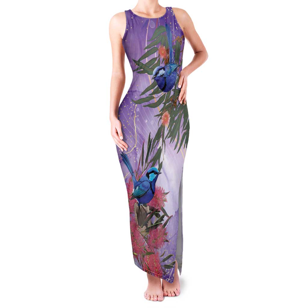 Australia Splendid Fairy Wren on Eucalyptus Family Matching Tank Maxi Dress and Hawaiian Shirt Epilepsy Awareness - Aussie Hoodie