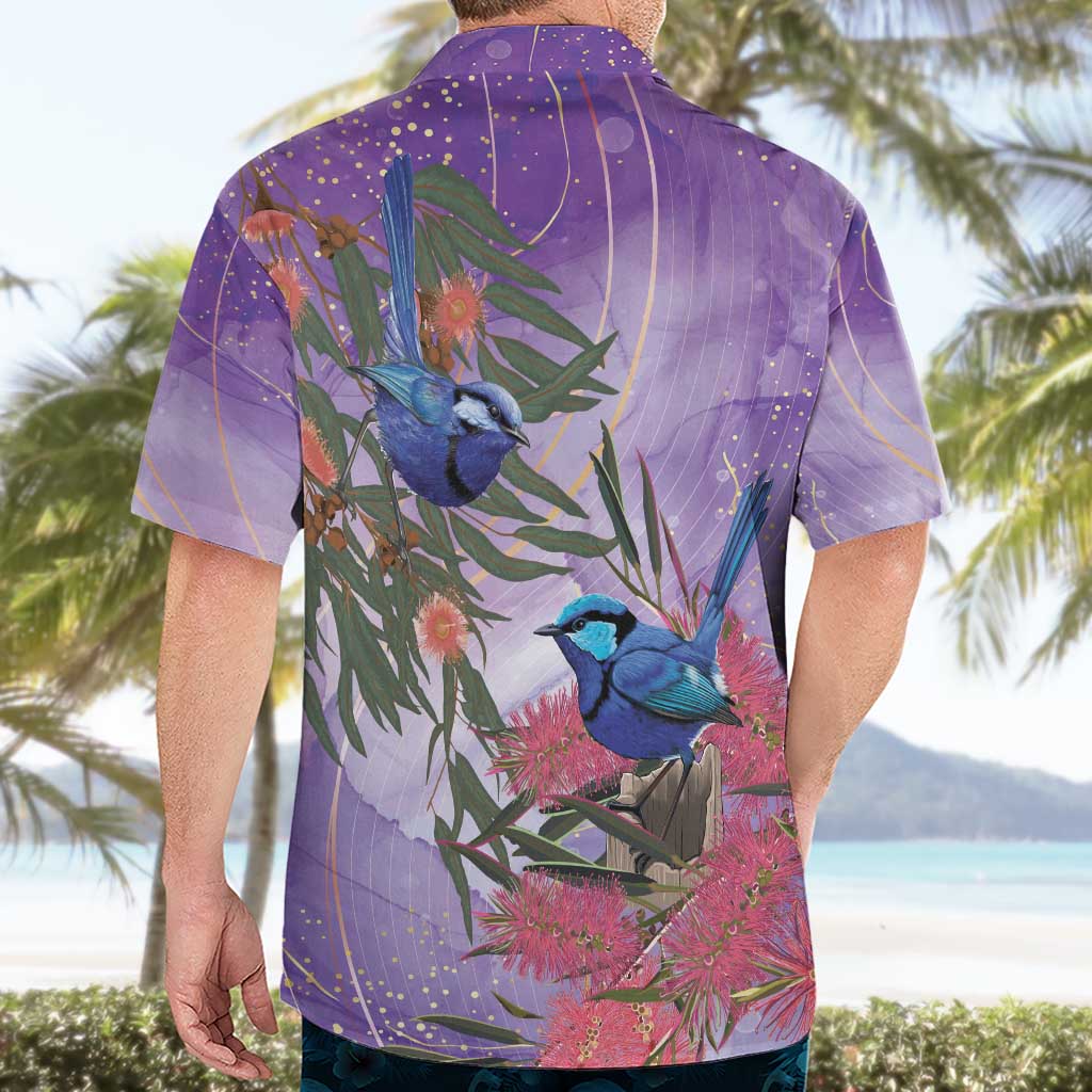 Australia Splendid Fairy Wren on Eucalyptus Hawaiian Shirt Epilepsy Awareness - Aussie Hoodie
