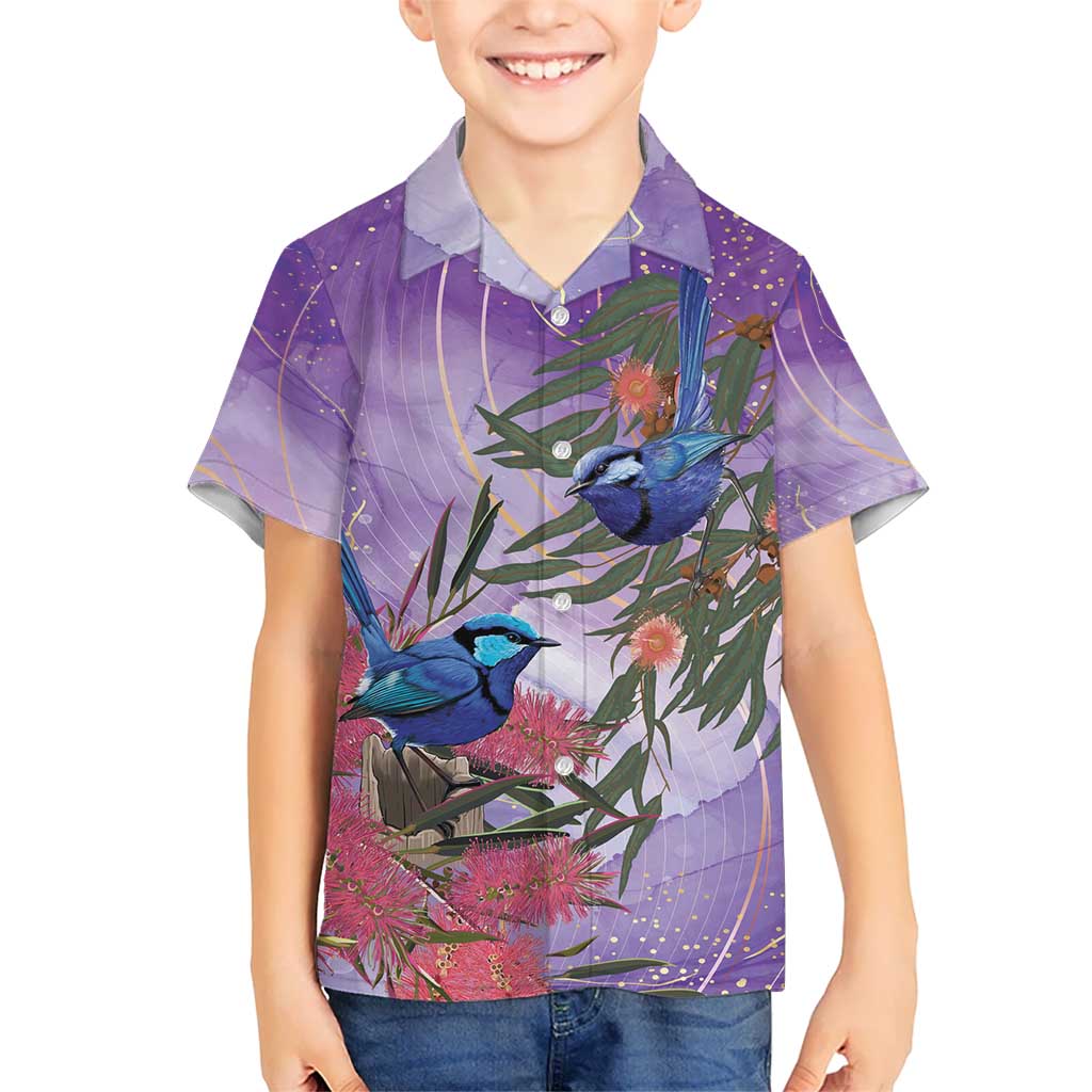 Australia Splendid Fairy Wren on Eucalyptus Hawaiian Shirt Epilepsy Awareness - Aussie Hoodie