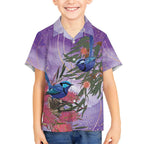Australia Splendid Fairy Wren on Eucalyptus Hawaiian Shirt Epilepsy Awareness - Aussie Hoodie