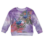 Australia Splendid Fairy Wren on Eucalyptus Kid Ugly Christmas Sweater Epilepsy Awareness - Aussie Hoodie