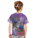Australia Splendid Fairy Wren on Eucalyptus Kid T Shirt Epilepsy Awareness - Aussie Hoodie