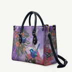 Australia Splendid Fairy Wren on Eucalyptus Leather Bag Epilepsy Awareness - Aussie Hoodie