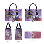 Australia Splendid Fairy Wren on Eucalyptus Leather Bag Epilepsy Awareness - Aussie Hoodie