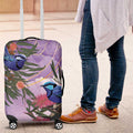 Australia Splendid Fairy Wren on Eucalyptus Luggage Cover Epilepsy Awareness - Aussie Hoodie