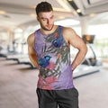Australia Splendid Fairy Wren on Eucalyptus Men Tank Top Epilepsy Awareness - Aussie Hoodie