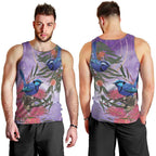 Australia Splendid Fairy Wren on Eucalyptus Men Tank Top Epilepsy Awareness - Aussie Hoodie