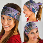 Australia Splendid Fairy Wren on Eucalyptus Neck Gaiter Epilepsy Awareness - Aussie Hoodie