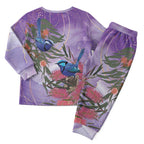 Australia Splendid Fairy Wren on Eucalyptus Christmas Pajama Set Epilepsy Awareness - Aussie Hoodie