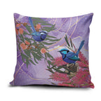 Australia Splendid Fairy Wren on Eucalyptus Pillow Cover Epilepsy Awareness - Aussie Hoodie