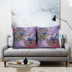 Australia Splendid Fairy Wren on Eucalyptus Pillow Cover Epilepsy Awareness - Aussie Hoodie