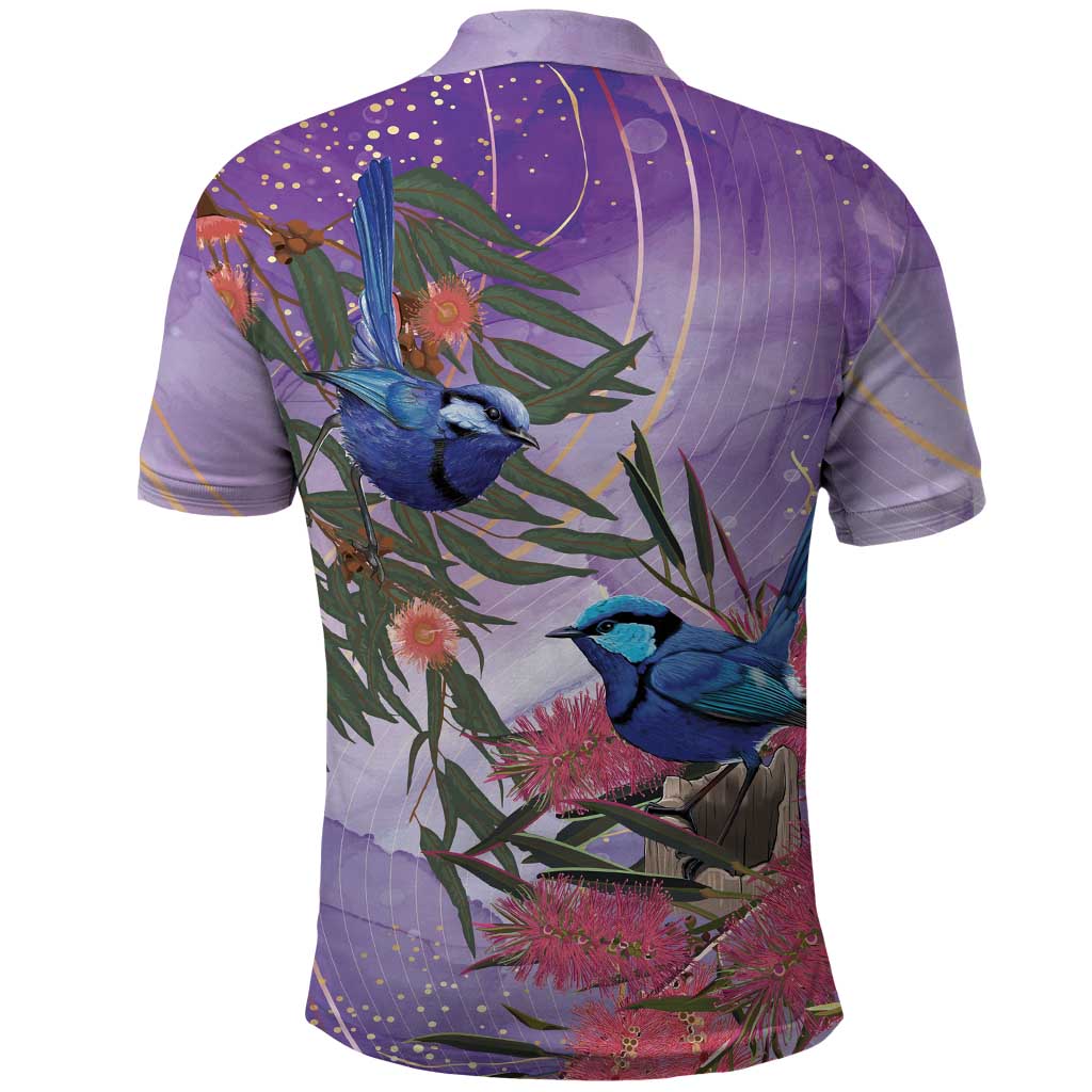 Australia Splendid Fairy Wren on Eucalyptus Polo Shirt Epilepsy Awareness - Aussie Hoodie