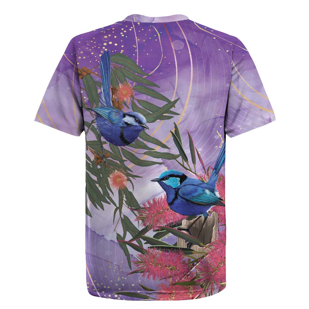 Australia Splendid Fairy Wren on Eucalyptus Rugby Jersey Epilepsy Awareness - Aussie Hoodie