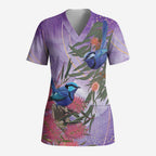 Australia Splendid Fairy Wren on Eucalyptus Scrub Top Epilepsy Awareness - Aussie Hoodie