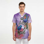 Australia Splendid Fairy Wren on Eucalyptus Scrub Top Epilepsy Awareness - Aussie Hoodie