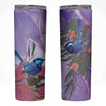 Australia Splendid Fairy Wren on Eucalyptus Skinny Tumbler Epilepsy Awareness - Aussie Hoodie