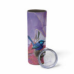 Australia Splendid Fairy Wren on Eucalyptus Skinny Tumbler Epilepsy Awareness - Aussie Hoodie