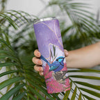 Australia Splendid Fairy Wren on Eucalyptus Skinny Tumbler Epilepsy Awareness - Aussie Hoodie